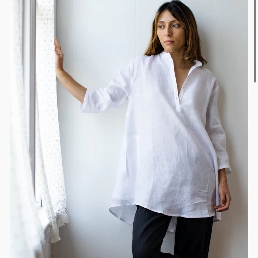 Atelier Tunic In Moon Linen